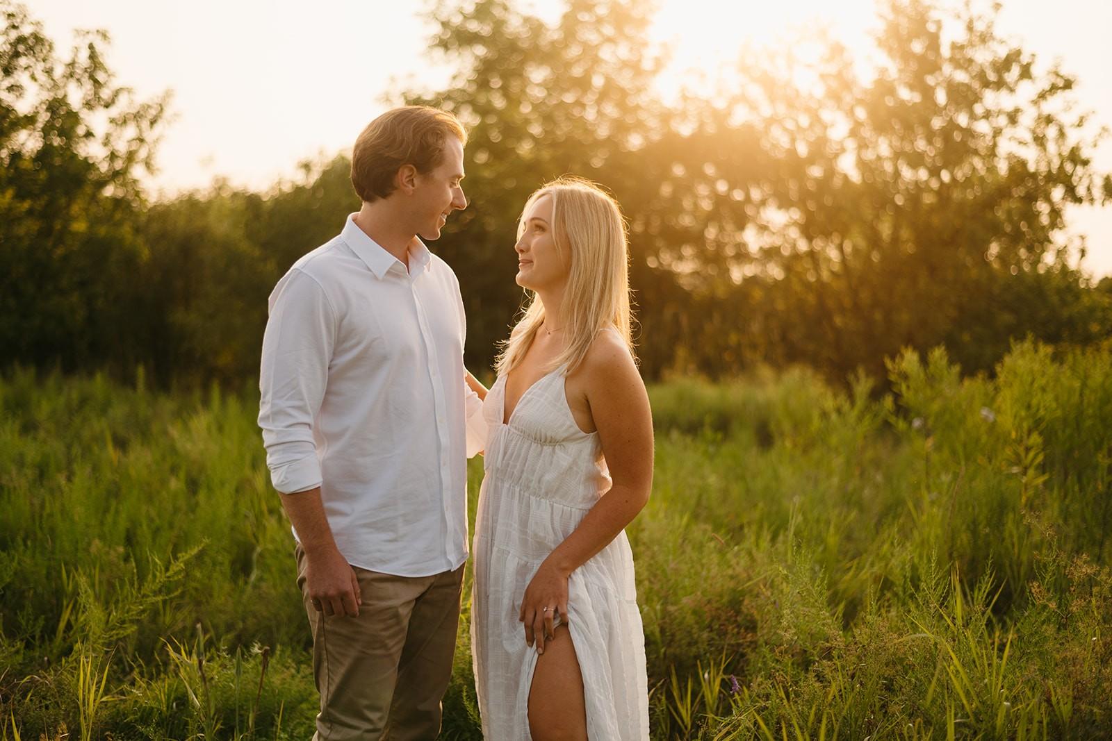 Laura and Kevin's Golden Hour Engagement Session in Kitchener-Waterloo